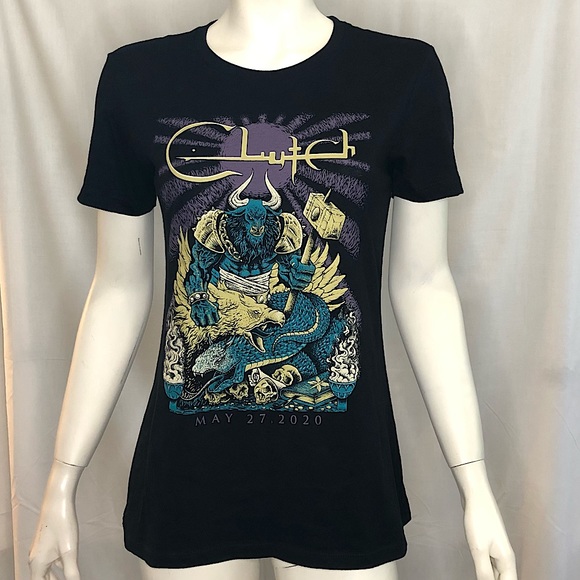 Clutch 2020 band t shirt black Women’s size medium - Picture 1 of 13